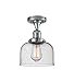Innovations 517-1CH-PC-G74-LED 1 Light Vintage Dimmable LED Semi-Flush Mount, Polished Chrome