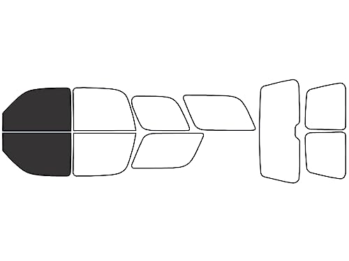 Rvinyl Window Tint Kit Compatible with Chevrolet Tahoe 2000-2006 - Front Precut Kit - 20%