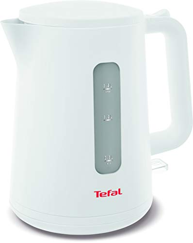 TEFAL Kettle | Element 1.7 Litre Electric Kettle | 2400 W | White | Plastic | Stainless Steel | 2 Years Warranty | KO200127