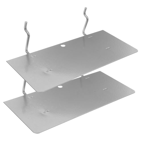 Veemoon 2pcs Heavy Duty Pegboard Shelves Garage Storage Metal Pegboard Accessories Craft Room Organizers Wall Mount