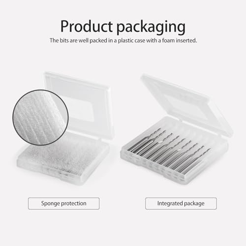 Image of Ball Nose End Mill CNC Router Bits, 1 /8 inch Shank 1 /16 Cutting Dia for CNC Machine Milling Toos Router Bits Spiral Milling Cutter Engraving Carving Tool for MDF Acrylic Wood PVC (5)
