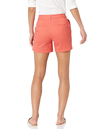 image for Amazon Essentials Women's Mid-Rise Slim-Fit 5 Inch Inseam Khaki Shorts