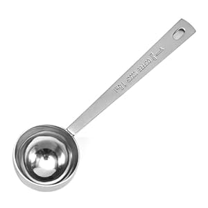 Coffee Scoops, 1 PC 15 ML (1 TPSP) 304 Stainless Steel Coffee Spoons 1 Tablespoon Long Handle Measuring tablespoon Fits Coffee Container for Ground Coffee, Coffee Brewing, Milk Brewin (5.7inches)