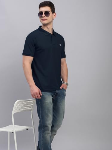 Image of LUX PARKER Men's Solid Regular Fit T-Shirt
