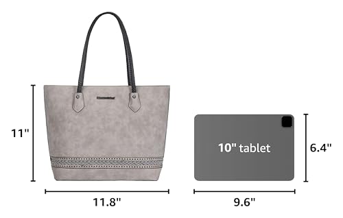 Image of Montana West Woven Tote Bags for Women Purses and Handbags with Back Zipper Pocket