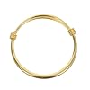 ibasenice Bracelet Garçon Fille Doré Réglable Cuivre Pousser-tirer Jonc Ouvert Créatif pour Fille Cadeau Anniversaire et Fête