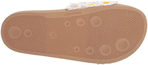 Lucky Brand Women's Gellion Daisy Slide Sandal, White, 6 | Image 3