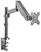 Manhattan 461580 Universal Gas Spring Monitor Mount, Single Gas-Spring Jointed Arm, Supports One 17" to 32" TV or Monitor up to 8 kg (17.64 lbs.)