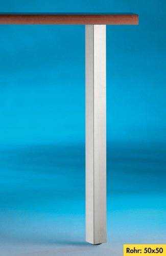 Preisvergleich Produktbild Naber Kreta Vierkantfuß Edelstahl. Stüzfuß Höhe, Edelstahl 870 mm
