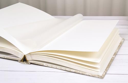 Christmas Photo Album 20 x 16 cm with 30 White Sheets (60 Pages) in Thick and Durable Cardboard Intervaled with Pergamin Printed Paper Cover - Image 2