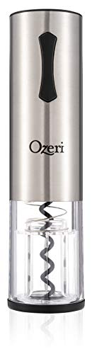 Ozeri Travel Series Usb Rechargeable Electric Wine Bottle Opener, Stainless Steel #TOP3