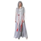 Women Halloween Costume Medieval Gothic Party Dresses Retro Dress Medieval Dress Halloween Bride Dress Clothes C-55
