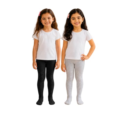 Image of THE LITTLE LOOKERS Baby Tights Thick Toddler Baby Girl Seamless Knit Leggings Thick Solid Cotton Stockings Footed Pants Pantyhose for Years Baby