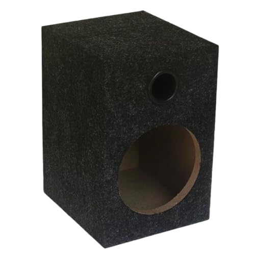 RoastMe木製スピーカーユニバーサルシールドスピーカーカーミュージックペアサブウーファーボックス (6.5インチシングルホール)