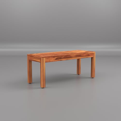 Image of 55 Inch Length Solid Wood Cane 6 Seater Dining Table Set | Six Seater Dining Table With 4 Cushions Chairs & 1 Bench For Dining Room | 6 Seater Dining Set for Hotel Restaurant | Sheesham, G-Honey