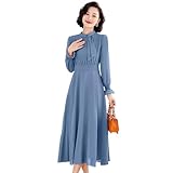 [Collecala] 大きいサイズワンピース レディース春服 二の腕カバー入卒,卒入,入園式,卒園式 シンプル お呼ばれ服 秋長袖 着やせフレア洋服