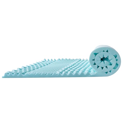 VEVOR Surmatelas en Mousse à Mémoire de Forme, Épaisseur 50,8 mm, avec Gel Rafraîchissant, Emballage Compressé pour Une Installation Rapide, 7 Zones de...