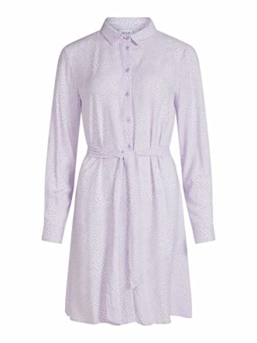Robe chemise Vila Vipaya L/S pour femme au style chic décontracté Su-Noos