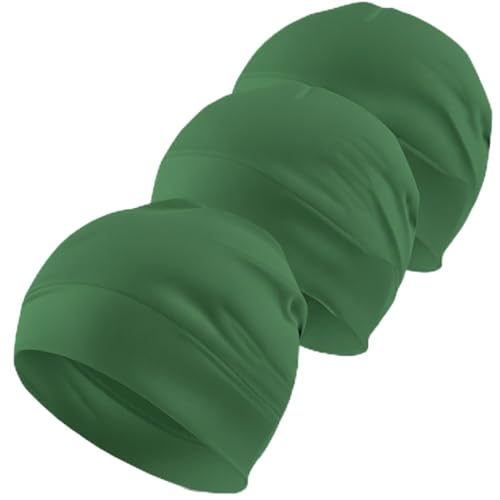 Image of SATKARTAR Cotton Lycra Beanie Skull Cap | Soft, Stretchable Sleep Hat & Helmet Liner | Ideal for Biking, Cycling & Sports - Unisex