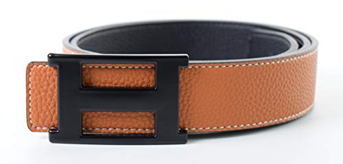 Dinamit Jeans Unisex Genuine Leather Casual Dress Belt with Buckle and Reversible Strap (Available in 2 Sizes)2
