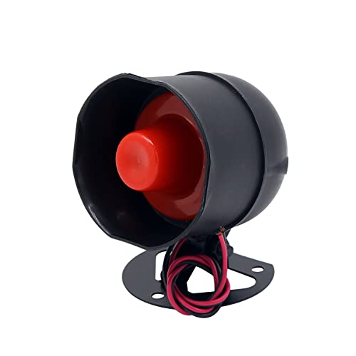 HUIOP Alarm Siren Horn,Car Alarm Vehicle Security System Anti-Theft Horn 12V 105dB Alarm Siren Horn for Car Motorcycle Scooter