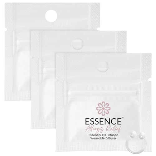 Essence Wearable Aromatherapy Nasal Diffuser – Allergy Relief Essential Oil Nose Ring – Personal Scent Clip for Travel, Work & Everyday Use – Made in USA (3 Pack)