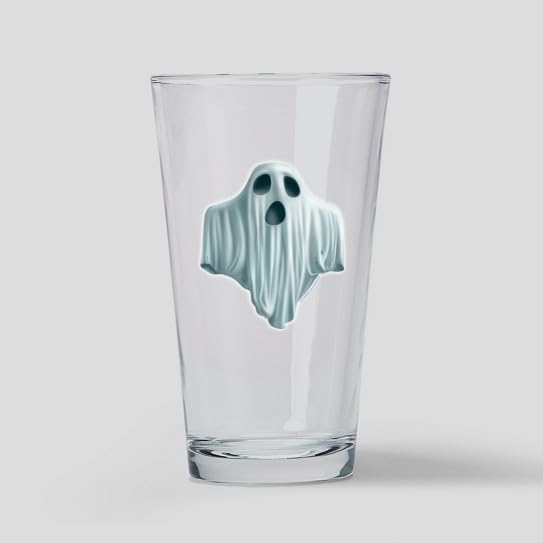 CafePress PD Moreno's Halloween Owl Pint Glass, 16 oz. Drinking Glass