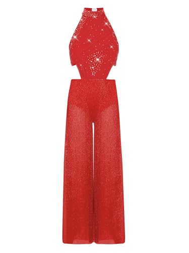 Unitard danse costume scintillant lyrique pour gala de gymnastique