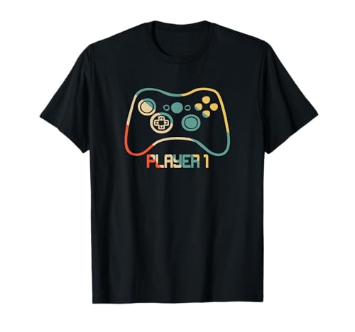 Matching Gamer tee for Dad, Mom & Kids Player 1,2,3 T-Shirt