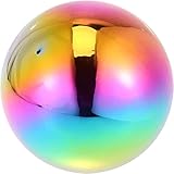 XzhixiangKing Gartenkugel Spiegelgaze Ball, Regenbogenfarben, Edelstahl, poliert, reflektierend,...
