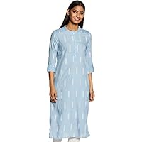 W for Woman Women’s Rayon Straight Kurta