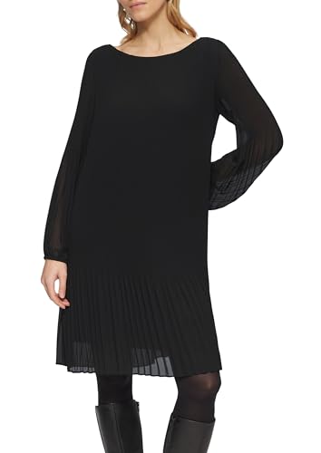 s.Oliver Plissiertes Chiffonkleid