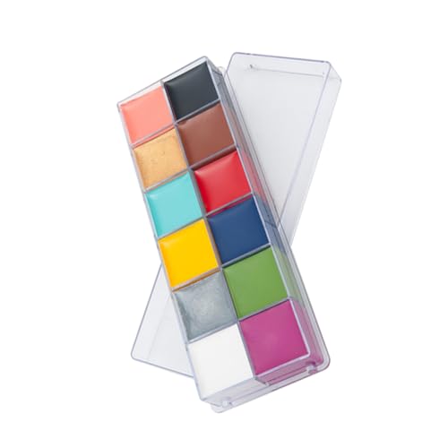 Beaupretty 1箱 人体彩色 oil paint face paint フェイススティック 顔 ボディペイントキット フェイスペイントオイル ボディペイントオイル 油絵の具 Colorful