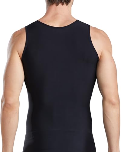 Mens Compression Shirt, Slimming Body Shaper Vest, Gynecomastia Undershirt Shapewear, Sleeveless Tummy Control Tank Top2