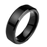 Luxus-Titanstahl, polnische Ring, Hochzeit Schmuck