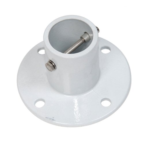 Aluminum Slide Deck Flange Set of 3 with Concrete Anchor Kit Inground Swimming Pool Replacement Part