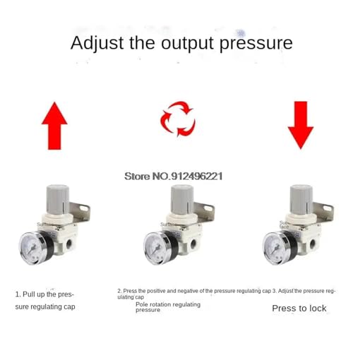 Régulateur de pression pneumatique BR2000 Black pour stopper les variations d'air - 6