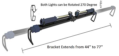 NextLED 1500 Lumen Detachable Rechargeable Underhood Work Light COB LED Dual Lights with 360 Degree Swivel Hooks. 270 Degree Rotation 8000 Mah Rechargeable Li-Ion Battery 2 in 1 Lights - Thumbnail 5