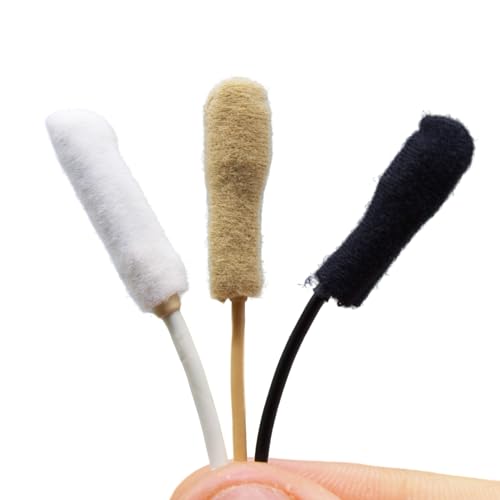 URSA Soft Sleeves - Reusable, Low Profile Sleeves for Hiding LAV Mics (6mm) (MultiPack (x1 Black, Beige & White))