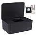 Sinwind Feuchttücher-Box, Aufbewahrungsbox für Feuchttücher, Baby Feuchttücherbox, Toilettenpapier Box, Taschentuchhalter, Spenderhalter mit Deckel für Zuhause und Büro (Schwarz)