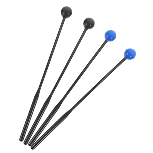 ifundom 4個ドラムスティック パーカッションマレット 楽器用 木琴 マリンバ シロフォン タンドラム対応 初心者向け 練習用 打楽器 スティック
