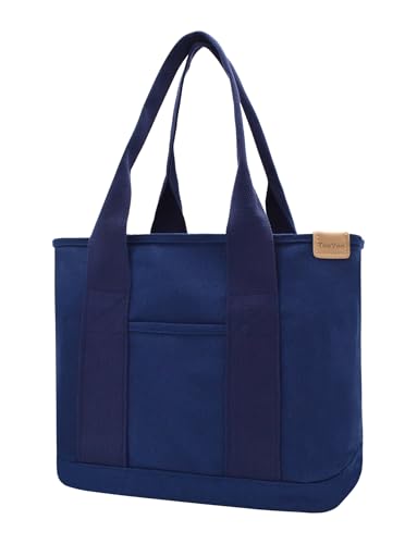 Femme Moyen Sac à main Canvas Satchel Tote Sac à bandoulière Shopper pour livres quotidiens...