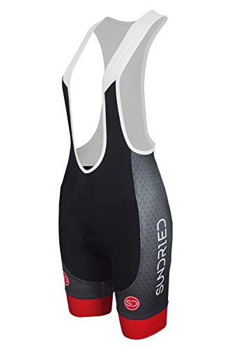 SUNDRIED Womens Imbottito Ciclismo Salopette della...
