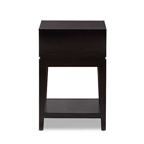 Baxton Studio Morgan Modern Accent Table And Nightstand, Brown #TOP4