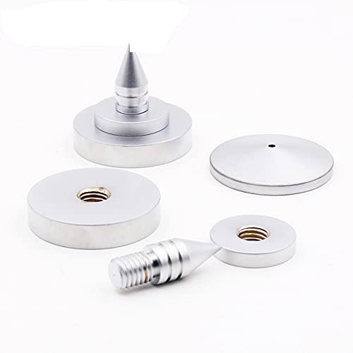 Hifi aduio 4sets silverSpeaker Spike Isolation Feet Brass Cone Turntable Amplifier Amp cone speaker pad