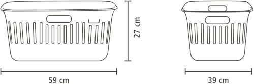 Panier a linge 40 L Brabantia pliable blanc gain de place