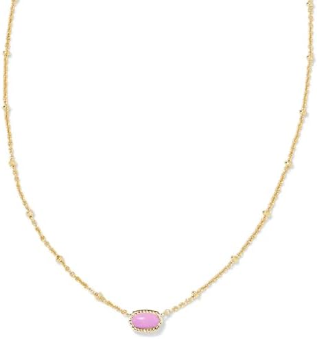 Kendra Scott Mini Elisa 14k Gold-Plated Satellite Short Pendant Necklace, Fashion Jewelry for Women