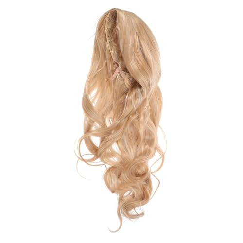 Homoyoyo ロッカースル中長巻き髪ウィッグ 高温耐熱ファイバー製 コスプレ衣装用 ハロウィン仮装パーティーに