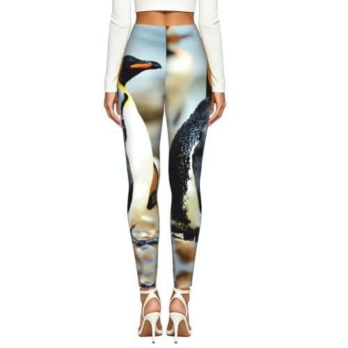 Leggings de compresión para mujer con estampado de pingüino para gimnasio 3