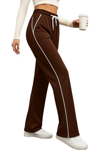 Image of SAKHWALA Women's Track Pants | Plus Size Trackpants for Women | Stylish Gym & Yoga Pants | Striped Lounge Wear | Loose Fit Joggers | Casual Pyjamas